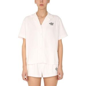 ETRE CECILE Terry Cloth Button-Up Shirt Women IVORY Shirts